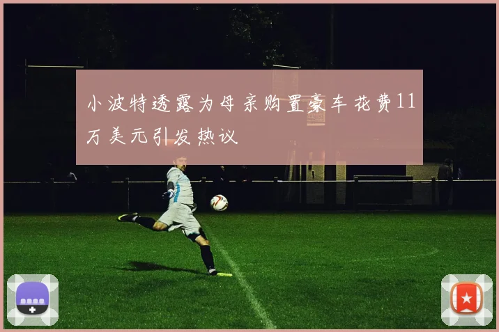 小波特透露为母亲购置豪车花费11万美元引发热议